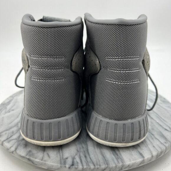 Adidas Tubular Instinct Mens 11 Gray Suede Lace Up High Top Athletic Shoe S80084 - Picture 5 of 13